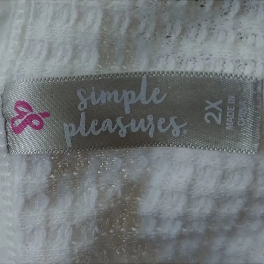 SIMPLE PLEASURES BLOUSE - WHITE - Picture 3 of 6